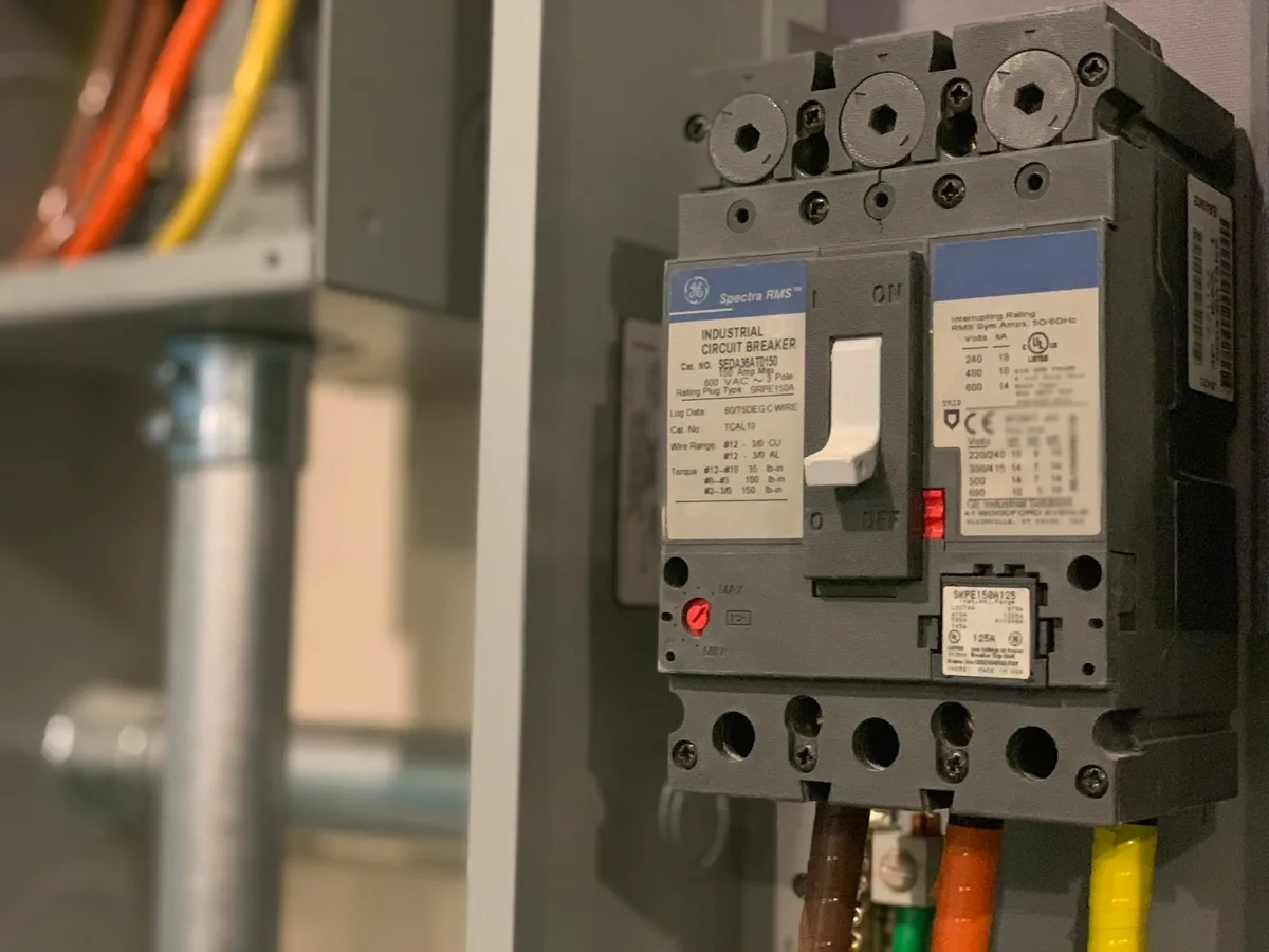 Automatic transfer switch and gas line connected during a whole-home Generac generator installation in Rockland County, NY